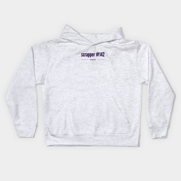 Scrapper #142 - purple Kids Hoodie by theblerdgurlshop